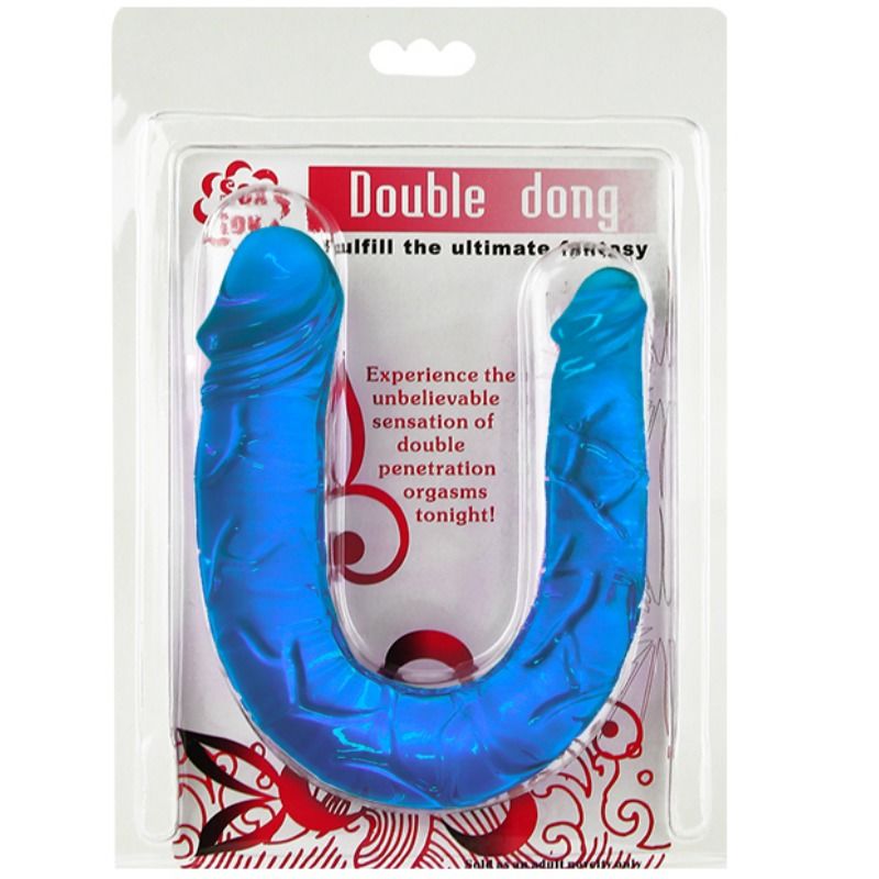 Baile double dong dildo doble azul-1