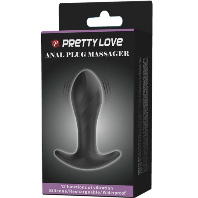 Pretty love vibrador anal  negro-8
