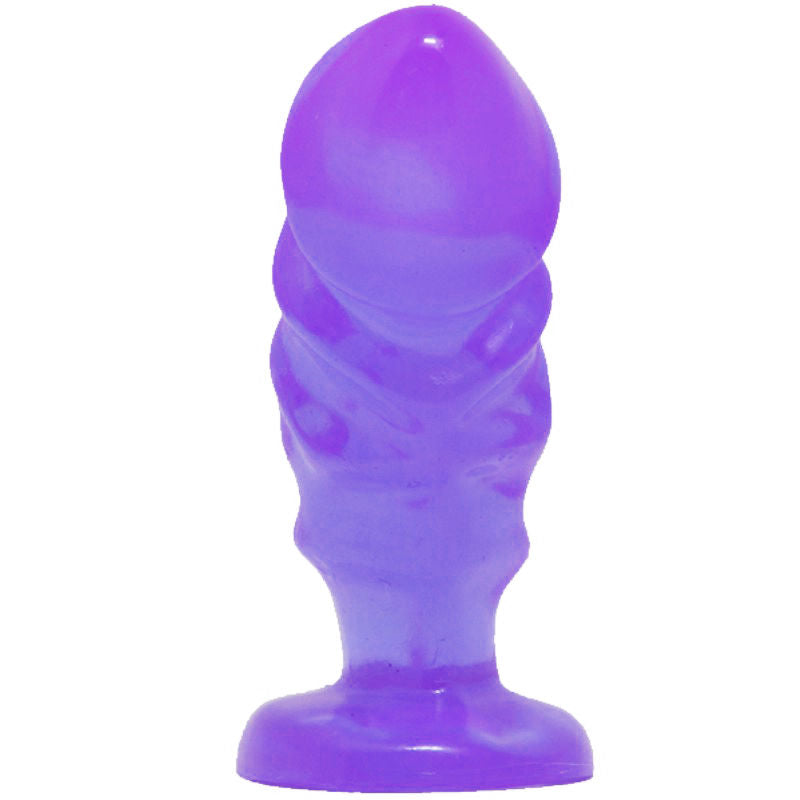 Baile plug anal unisex con ventosa lila-1