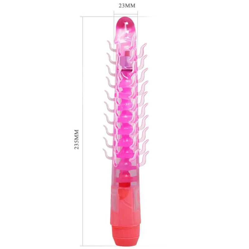 Flexi vibe sensual spine bendable vibrating dildo lila 23.5 cm