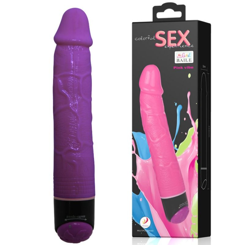 Colorful sex vibrador realistico lila 23 cm-1