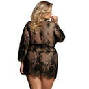 Subblime queen plus lace peignoir maniche svasate-1