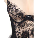 Subblime queen plus pizzo floreale e teddy nero con frange-3