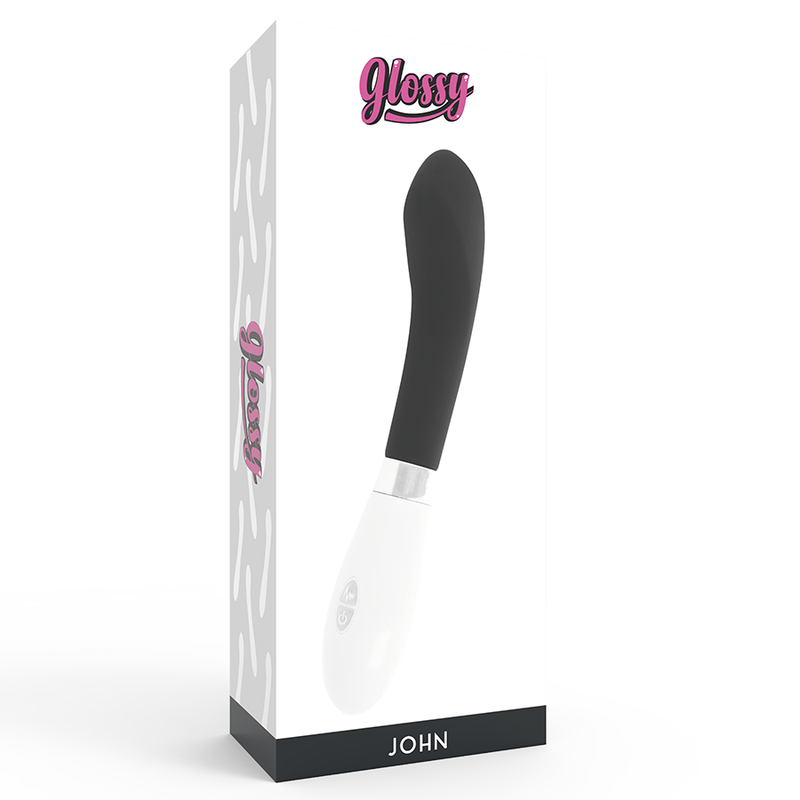 Glossy john vibrador negro-5