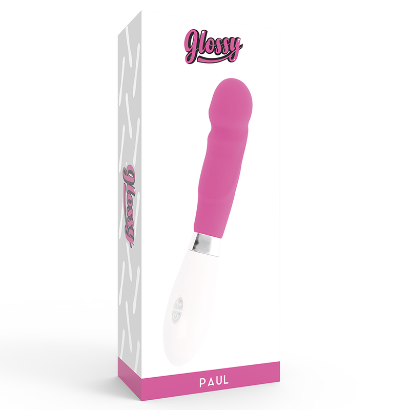 Glossy paul vibrador rosa-4