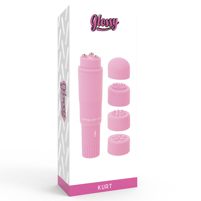 Glossy pocket  kurt masajeador rosa-1