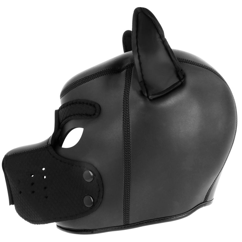 Darkness neoprene dog hood with removable muzzle m-4