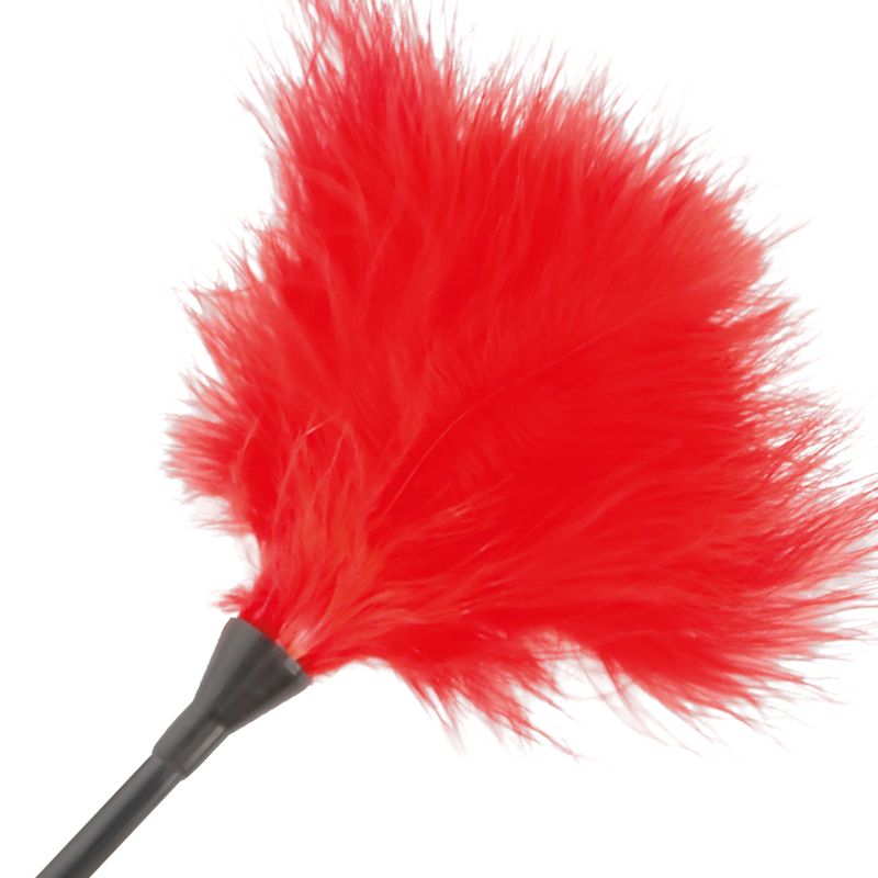 Tenore rosso piuma 42cm-1
