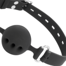 Darkness ball gag in silicone nero-2