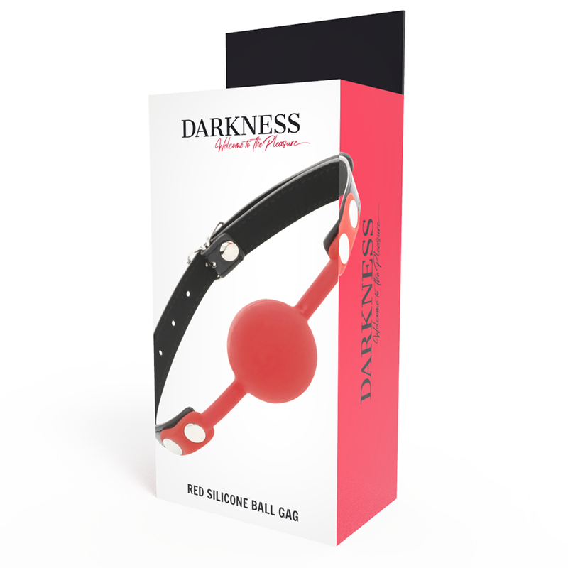 Darkness ball in silicone gag rosso-3