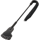 Darkness crop & flogger black fetish bdsm-0