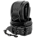 Darkness leather wrist ankle restraints black-2