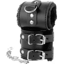 Darkness  wrist restraints black with fur-1