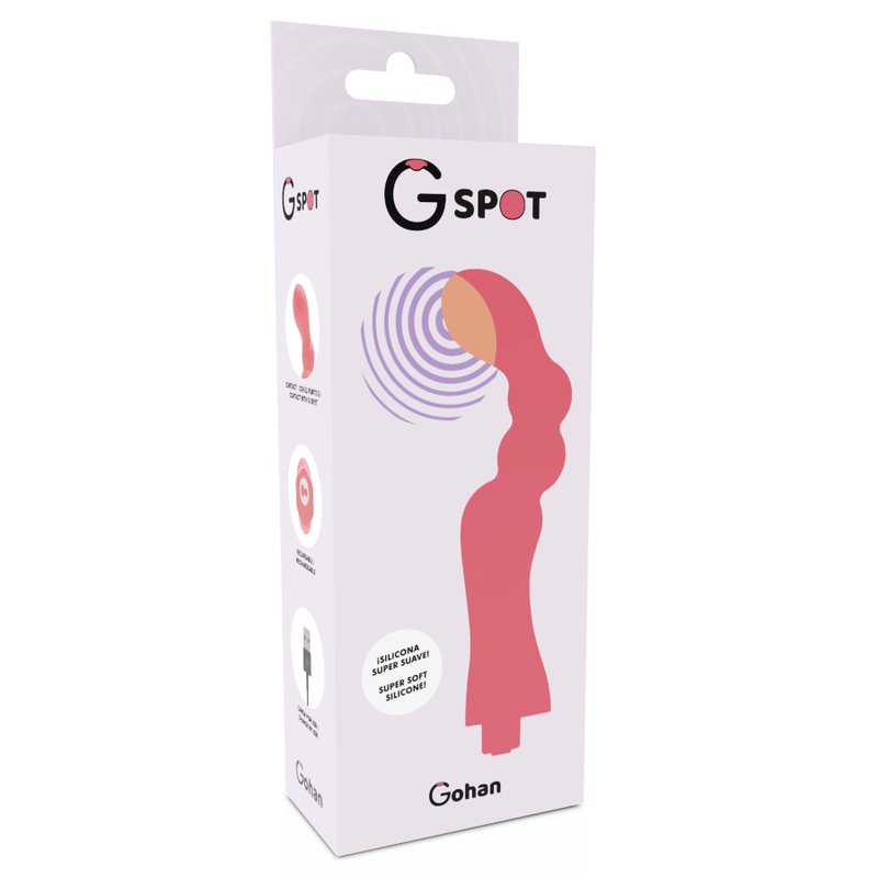 Vibratore g-spot gohan g-spot rosso chiaro-2