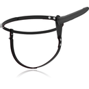 Fetish submissive arnés silicona negro 15cm-2