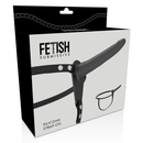 Fetish submissive arnés silicona negro 15cm-3