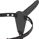 Fetish submissive arnés silicona negro 15cm-4