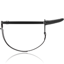 Fetish submissive arnés vibrador silicona negro 15cm-2