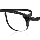 Fetish submissive arnés silicona negro g-spot 16cm-1