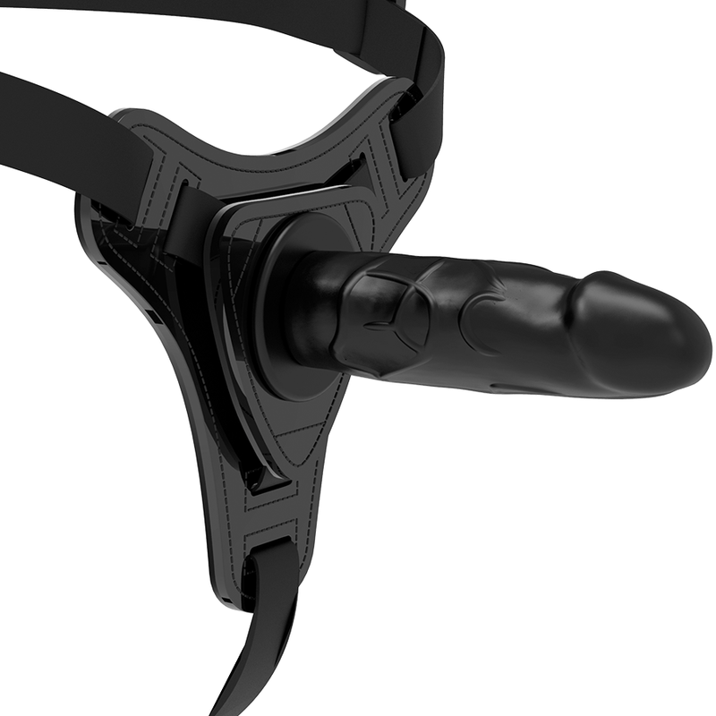 Fetish submissive arnés silicona negro realistic 15 cm-2
