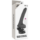 Basecock vibratore realistico telecomando nero 19 cm-3