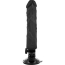 Base telecomando vibratore realistico nero 21cm-2