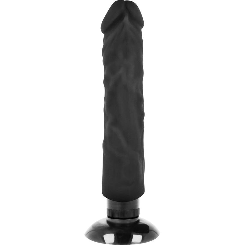 Basecock realistic vibrator 2-1 nero 20cm-1