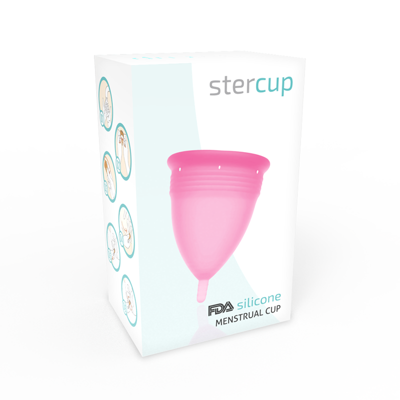 Coppa menstruale taglia l colore rosa silicone fda