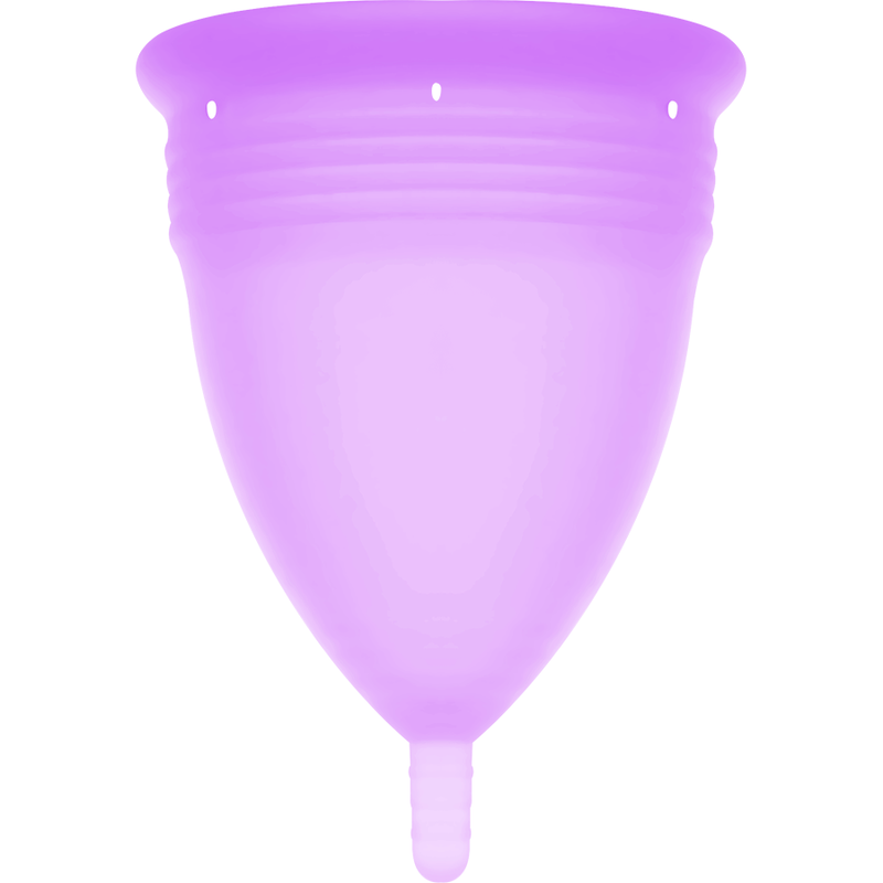 Coppa menstruale stercup taglia l colore viola fda silicone