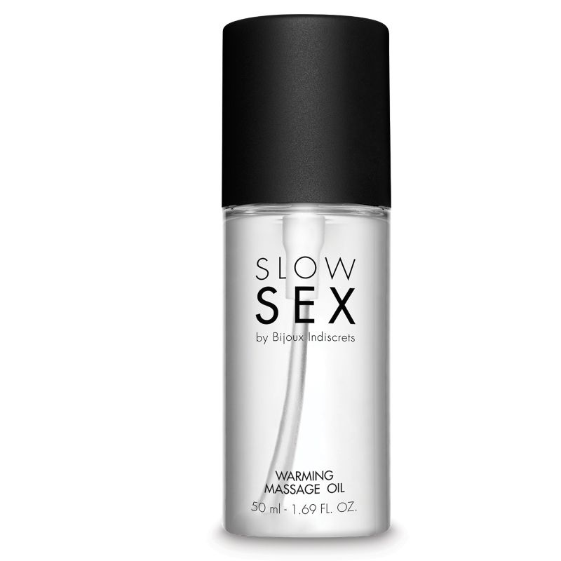 Bijoux olio da massaggio riscaldante slow sex 50 ml-1