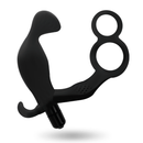 Addicted toys plug anale con doppio anello del pene e testicoli neri-0