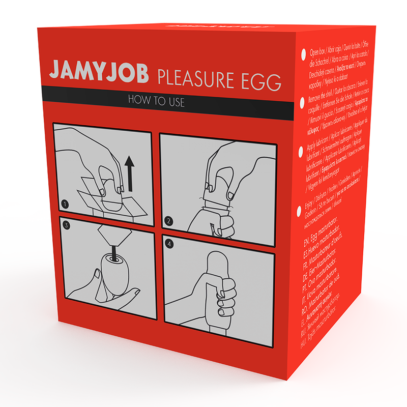 Jamyjob masturbatore uovo versione rossa discrett-9