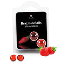 Palline brasiliane fragole set 2 palline-0