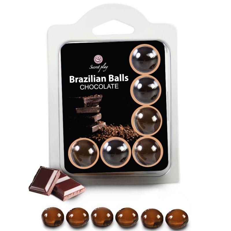 Secretplay set 6 palline brasiliane cioccolato-0