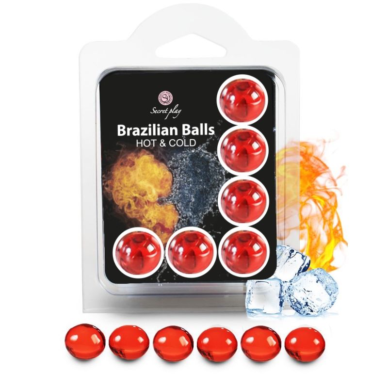 Secretplay set 6 palline brasiliane effetto caldo e freddo-0