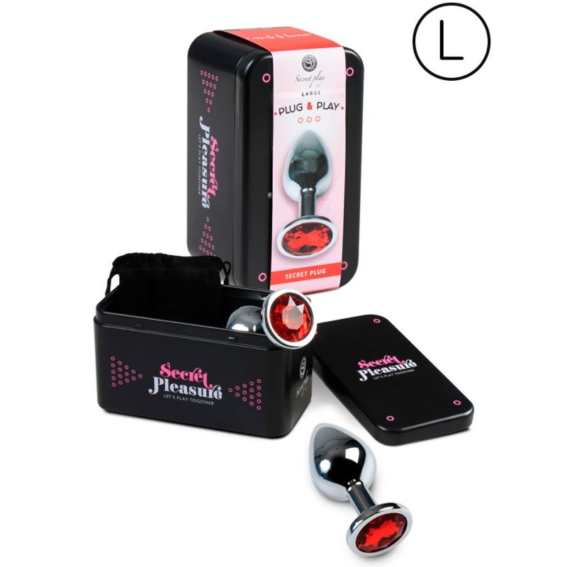 Secretplay plug anal rojo l-1