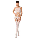 Bodystocking passion woman bs047 - taglia unica bianco-0