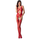 Passion woman bs057 bodystocking rosso taglia unica-0