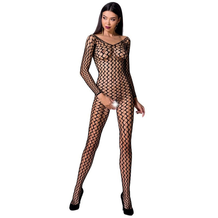 Bodystocking passion woman bs068 - nero taglia unica
