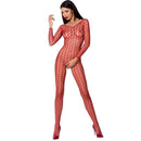 Bodystocking passion woman bs068 - rosso taglia unica-0