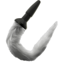 Darkness tail butt silicone plug -gray-1