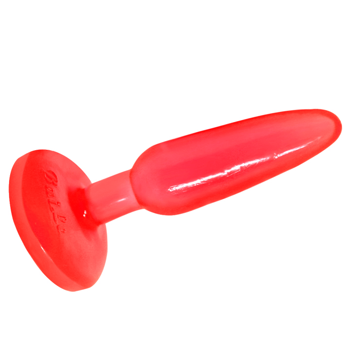 Plug anal tacto suave rojo 14.2-1