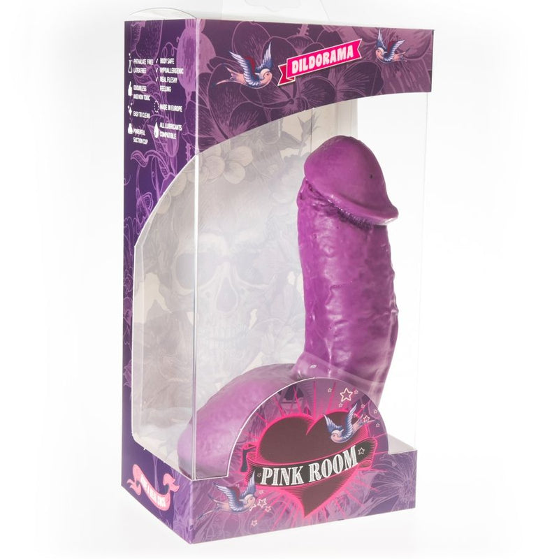 Camera rosa elian dildo realistico viola 17,5 cm-1