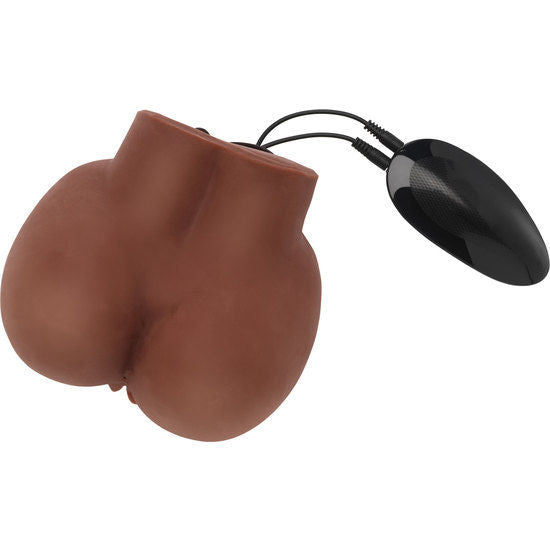 Big ass act masturbatore realistico con vibratore marrone-2