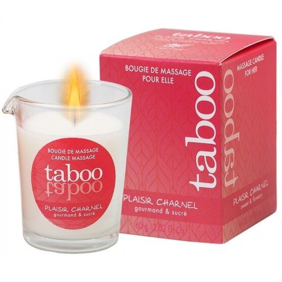 Taboo candela massaggio donna plaisir charnel odore cacaco fiore-0