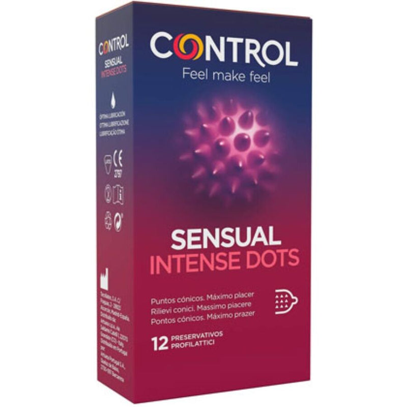 Control spike preservativos con puntos conicos 12 unidades-0