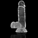 Xray clear dildo realista transparente 15.5cm x 3.5cm-4
