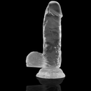 Xray clear dildo realista transparente 15.5cm x 3.5cm-5