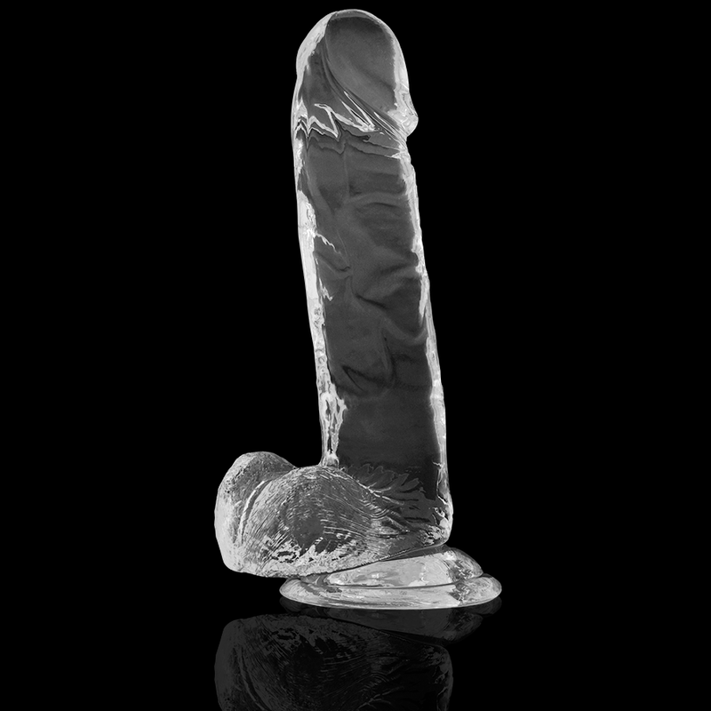 Xray clear dildo realista transparente 20cm x 4.5cm-4