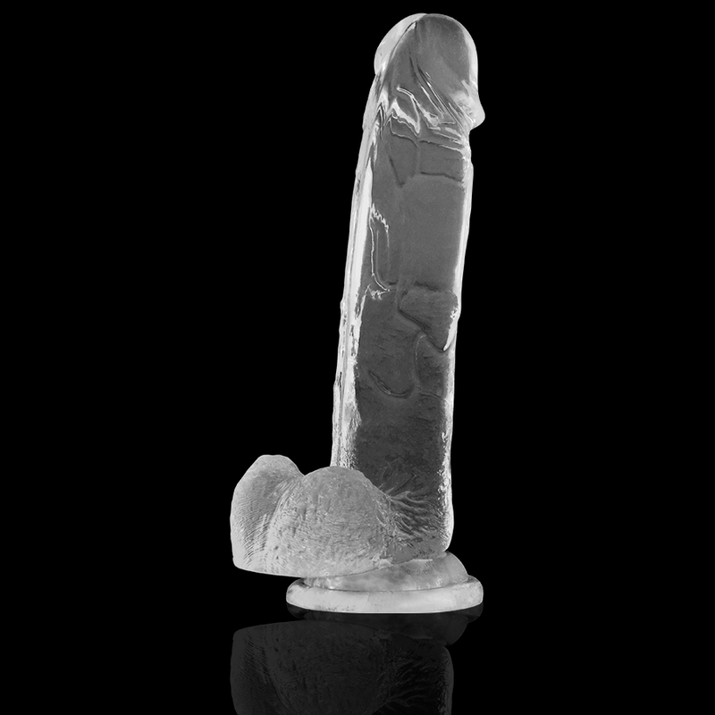 Xray clear dildo realista transparente 22cm x 4.6cm-5